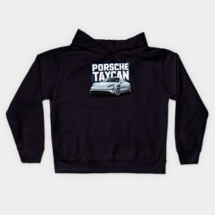 Porsche Taycan Luxury Car Kids Hoodie